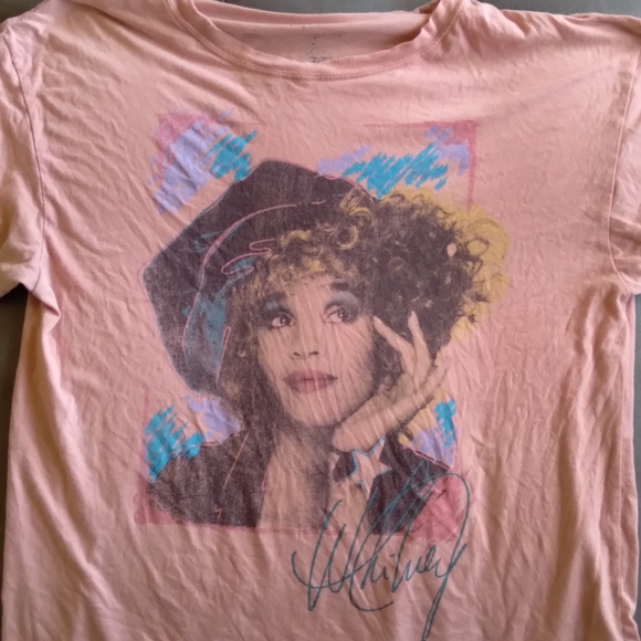 Whitney Houston Pink T-Shirt - Picture 1 of 2